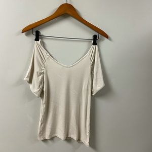 Basic Ribbed Cream Shirt